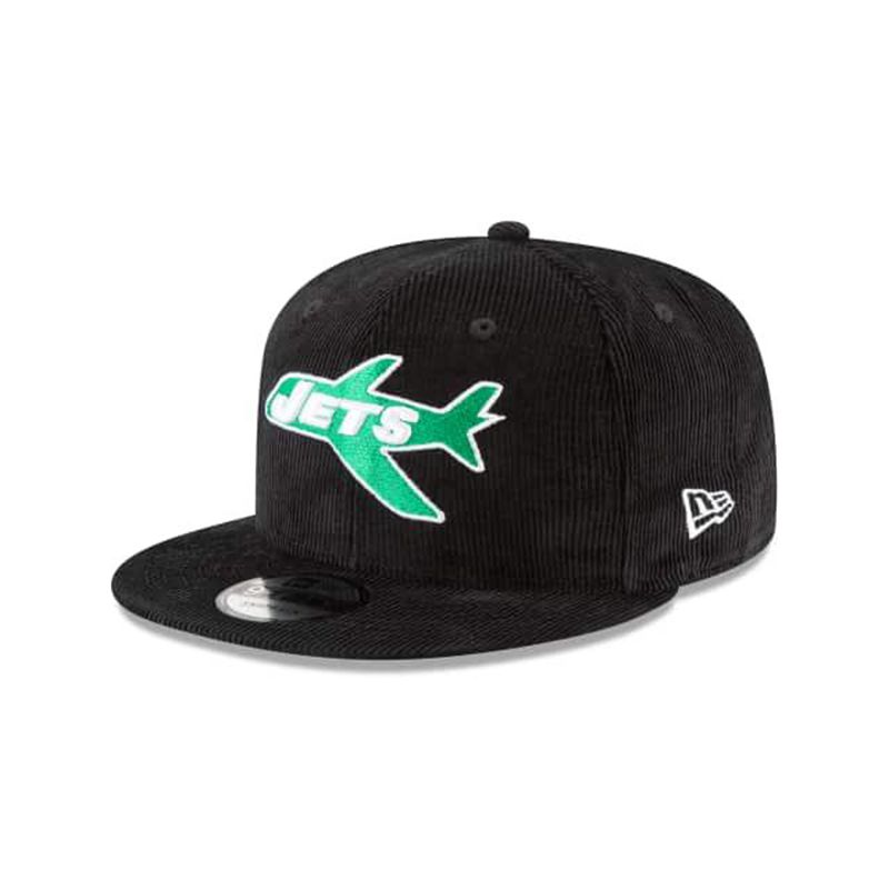 NFL New York Jets Corduroy 9Fifty Snapback (MDA8780) - Black New Era Caps